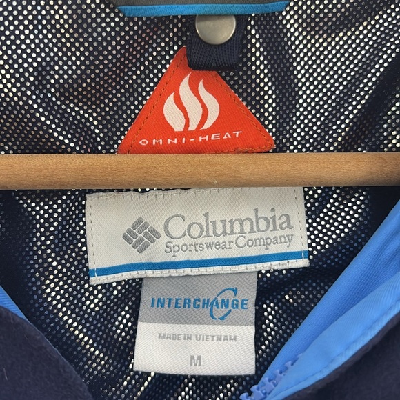 Columbia Blue and Black jacket with Omni- Heat tech - women’s size M - Picture 10 of 14